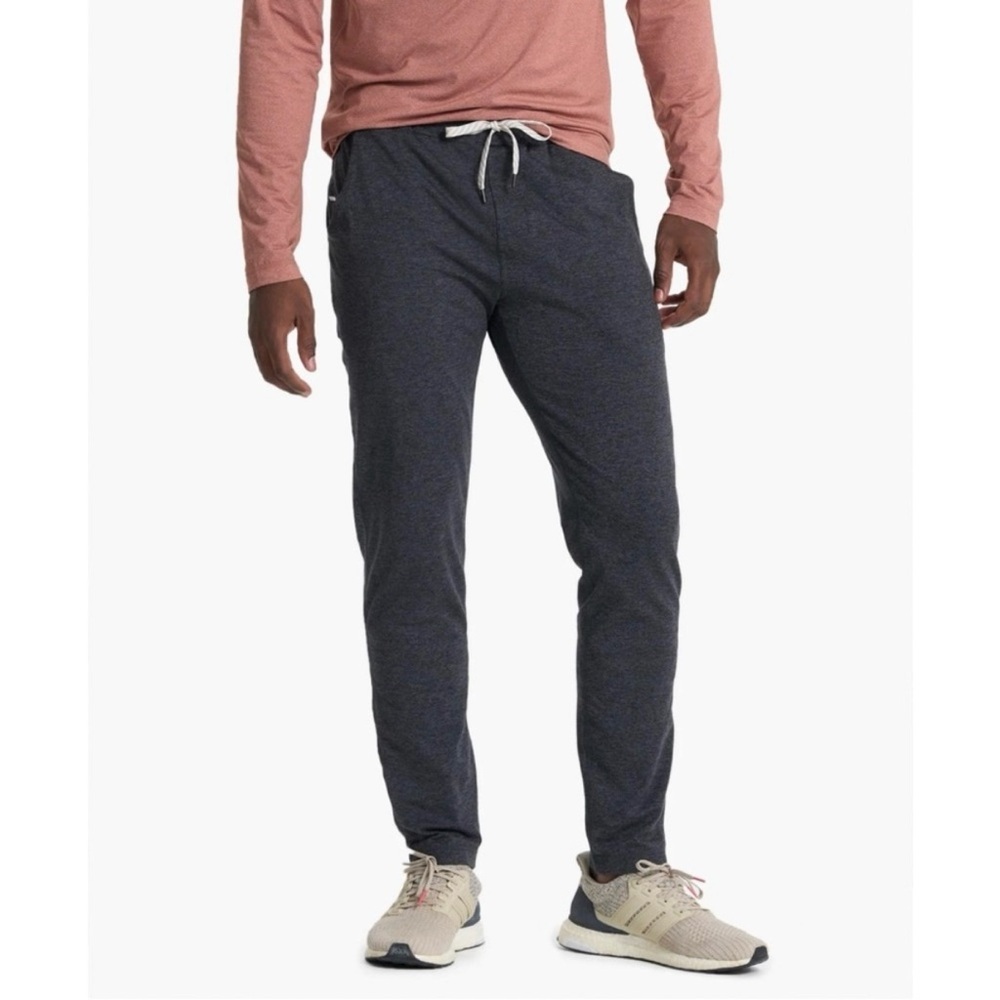 Vuori Ponto Performance Charcoal Heather Gray Tapered Leg Pant Size Small